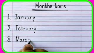 January February Months nameJanuary February ki SpellingMahino ke naamJanuary February March [upl. by Mirak554]