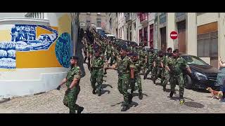 DESFILE DOS VETERANOS DA MARINHA E DO BATALHÃO DE FUZILEIROS Nº 2 NO DIA DA MARINHA 2023 NO PORTO [upl. by Akcira838]