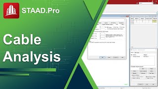 Specifying the Nonlinear Cable Analysis Command in STAADPro [upl. by Simaj]