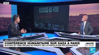 JeanFrançois Corty Médecins du Monde  quotLaide humanitaire rentre au comptegouttesquot à Gaza [upl. by Mendez226]