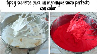 MERENGUE SUIZOtips y secretos para que no se corte ni se bajecubre tus pasteles muy fácil [upl. by Elsworth]