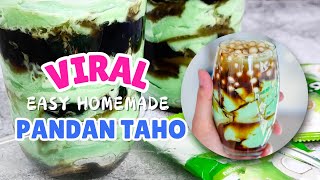 How To Make Viral Taho Pandan Flavor At Home  Homemade Taho Pandan Trending on Tiktok [upl. by Domenic922]