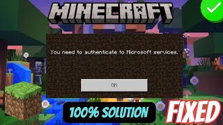 Minecraft you need to authenticate to Microsoft services part 2 [upl. by Storm]