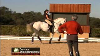 Jan Bemelmans teaching Intermediare II piaffe and passage tempi changes [upl. by Adriana413]