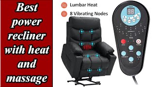 5 Best power recliner with heat and massage [upl. by Buckingham42]