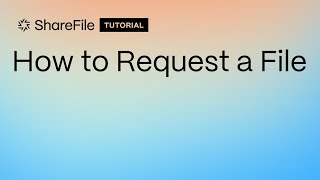 How to Request a File [upl. by Iman]