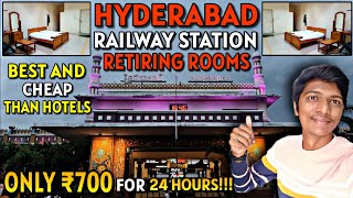 🚂HYDERABAD DECCAN RAILWAY RETIRING ROOM Only ₹700 for 24hrs  SecunderabadKachegudaNaveen Kumar [upl. by Casper]