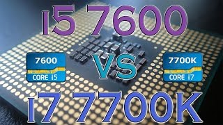 i5 7600 vs i5 7700K  BENCHMARKS  GAMING TESTS REVIEW AND COMPARISON  Kaby Lake vs Kaby Lake [upl. by Odirfliw]