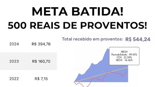 RECEBI 500R de DIVIDENDO [upl. by Hgielyak]