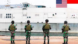 Forging Strong Alliances USNS Brunswick Surges Into Indonesian Port Strengthening Naval Coperation [upl. by Idaline]