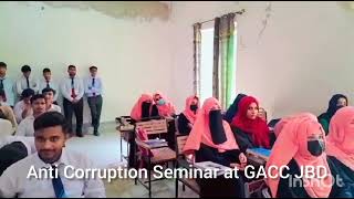 Anti corruption Seminar At Govt Associate College Of Commerce Jauharabad [upl. by Animrac]