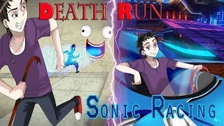 UnaNocheConXoda Death Run amp Sonic Racing [upl. by Ppik]