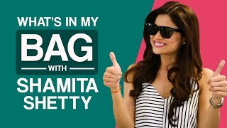 Whats in my bag with Shamita Shetty  Pinkvilla  S01E01  Bollywood  Lifestyle [upl. by Shriver519]