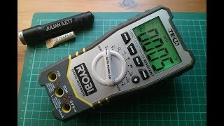 Ryobi TEK4 Multimeter Battery Charging  Very Nerdy [upl. by Enelehcim]