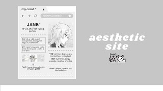 aesthetic site carrd tutorial [upl. by Lerred]