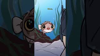 Porcupine Puffer 🦔🐡 animation original cartoon [upl. by Brighton142]