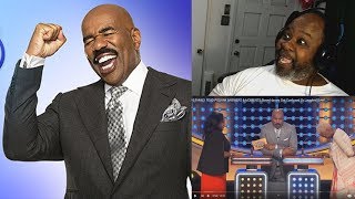 Dad Reacts to 10 Family Feud Podium Answers amp Moments Steve Harvey Got Confused Or Laughed Over [upl. by Gabler556]