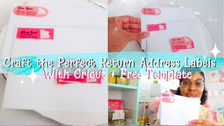 Return Address Labels DIY On Brand Tutorial  Print and Cut with Cricut [upl. by Brufsky]