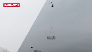 Hilti NEWS  Work of art is flying by helicopter [upl. by Quinta]