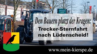 TreckerDemo in Lüdenscheid Bauern aus Kierspe und Meinerzhagen auf Sternfahrt [upl. by Button767]