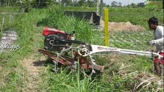 The Most Extreme Way Moving 2 Wheel Tractor to Another Field Side [upl. by Yelnet]