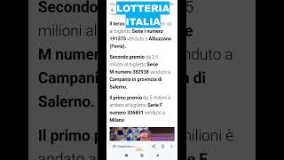 Lotteria Italia biglietti vincenti 2023 [upl. by Tollman]