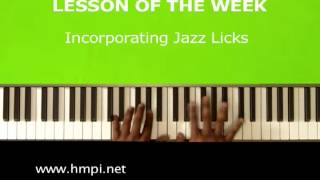 Incorporating Jazz Licks Into Gospel Music [upl. by Zola]