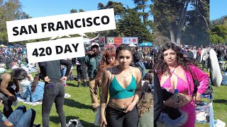 4K SAN FRANCISCO 420 DAY Hippie Hill [upl. by Ellene]