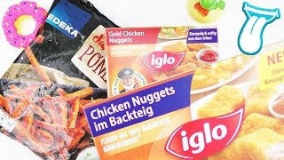 Dieses MITTAGESSEN macht dich HAPPY  Süßkartoffel Pommes und CHICKEN NUGGETS aus dem Backofen [upl. by Marler]