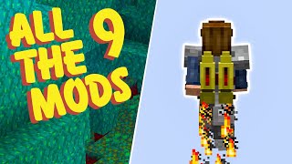 All The Mods 9 Modded Minecraft EP4 Iron Jetpacks and Mob Grinding Utils Mob Farms [upl. by Afesoj536]