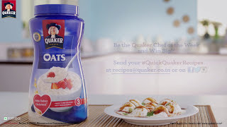 Oats Recipe Dahi Bhalla Oats Recipe  Quaker Oats [upl. by Dlanger]