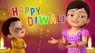 Happy Diwali Song  Hindi Rhymes for Children  Infobells [upl. by Welles]