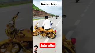 golden bike crazysuperbikes stunt superbikesflyby riderz automobile biker rider bikelife [upl. by Cockburn]