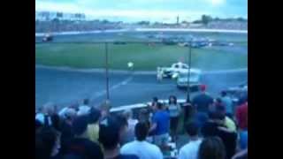 seekonk speedway crash almost kills driver [upl. by Holsworth114]