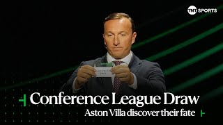 UEFA Conference League 202324 Group Stage Draw Aston Villa to face AZ Alkmaar [upl. by Assirek429]