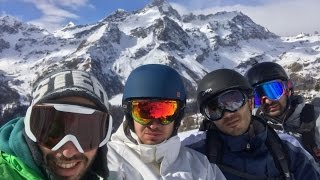 Snowboard Monterosa Ski Gopro 5 [upl. by Nolur]