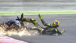 MotoGP™ Misano 2014 – Biggest crashes [upl. by Labaw]