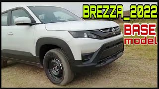 New Brezza 2022 Base Model 🔥Walkaround Brezza 2022 Base Model Launch  Price [upl. by Kilah]