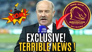 URGENT NOBODY WAS EXPECTING THIS BRISBANE BRONCOS LATEST NEWS [upl. by Sephira]