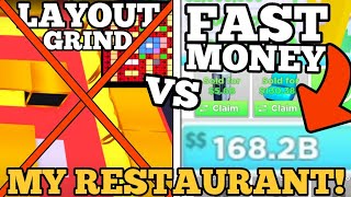 HOW TO make MONEY FAST in My Restaurant WITHOUT a best LAYOUT or AFK [upl. by Sallyann]