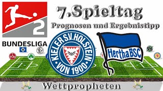 Holstein Kiel  Hertha BSC 7 Spieltag 2Bundesliga Saison2324 PrognoseErgebnis Tipp [upl. by Refinneg]