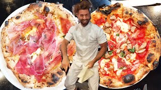 Dancing Pizza Chef Makes 3 NEAPOLITAN PIZZA in 3 Minutes [upl. by Alinoel489]