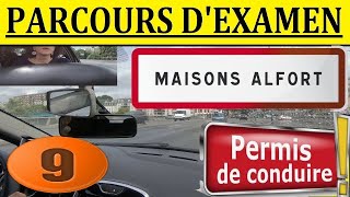 Examen Parcours Permis MaisonAlfort 9 [upl. by Assenat]