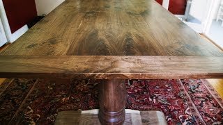 Making a Double Pedestal Dining Table with Breadboard Ends [upl. by Aseeral]