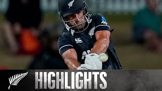 De Grandhomme 58 off 28 in Finale  FULL HIGHLIGHTS  BLACKCAPS v India  3rd ODI 2020 [upl. by Nagy]