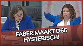 Hilarisch PVVminister Faber maakt D66 HYSTERISCH met streng ASIELBELEID [upl. by Alston]