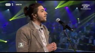 Salvador Sobral  Amar Pelos Dois  1ª Semifinal  Festival da Canção [upl. by Jamnis]