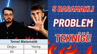 5 ADIMDA PROBLEMLERİ HALLET Bu Çözüm Yöntemini Görmelisin  yks tyt [upl. by Per]