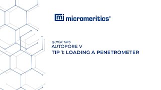 Quick Tips  Autopore V  Loading a Penetrometer [upl. by Gnues724]