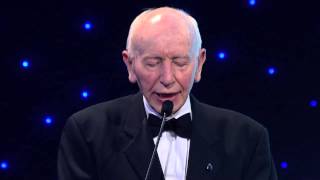 John Surtees  Gregor Grant Award winner  AUTOSPORT Awards 2013 [upl. by Anwahs]